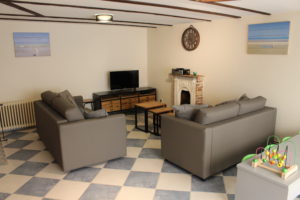 Gezellige zithoek met digitale tv, DVD-speler en wifi